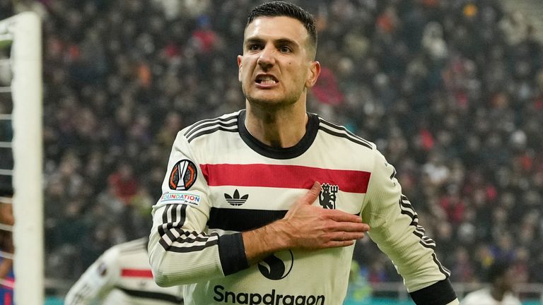 Diogo Dalot célèbre un but