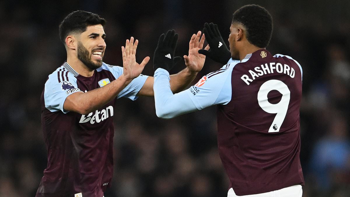 Aston Villa bat Chelsea 2-1 avec Rashford et Asensio en vedette