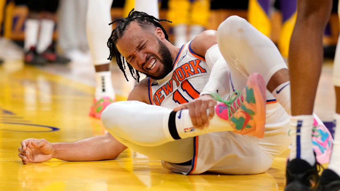 Jalen Brunson des Knicks absent 2 semaines à cause d-une blessure