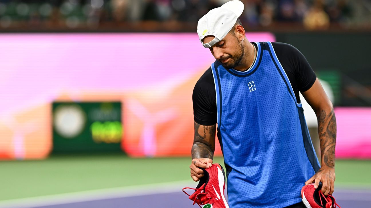 Kyrgios se retire à Indian Wells à cause d-une blessure
