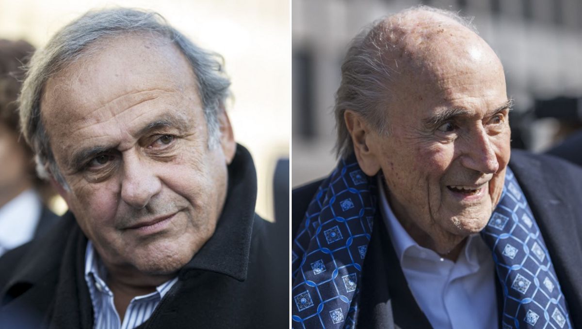 Michel Platini et Sepp Blatter - un an et huit mois de prison avec sursis