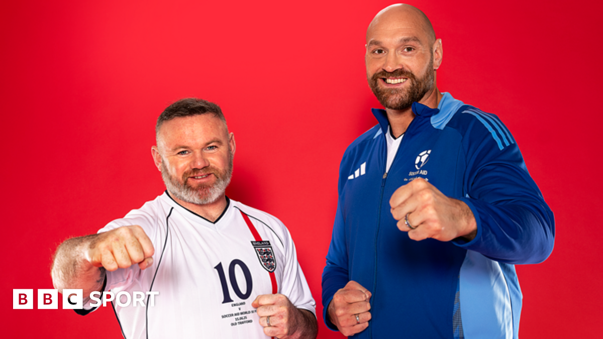 Rooney et Fury co-managers de l-Angleterre pour Soccer Aid 2025