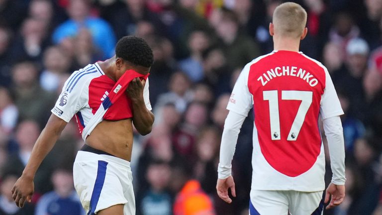 Myles Lewis-Skelly d'Arsenal déçu après son expulsion contre West Ham