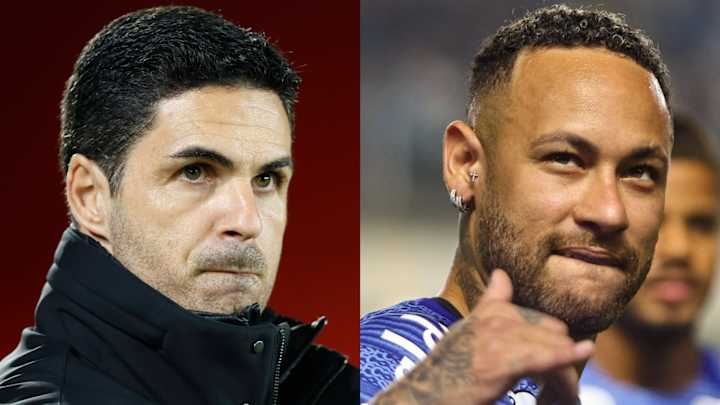 Mikel Arteta et Neymar
