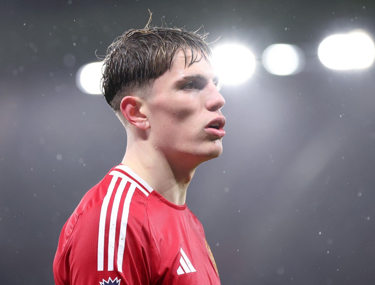 Alejandro Garnacho en action contre Ipswich