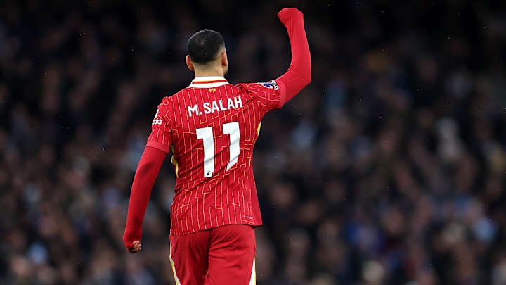 Salah picks up the award