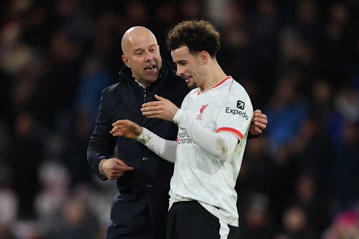 Arne Slot, Curtis Jones Arne Slot, Curtis Jones