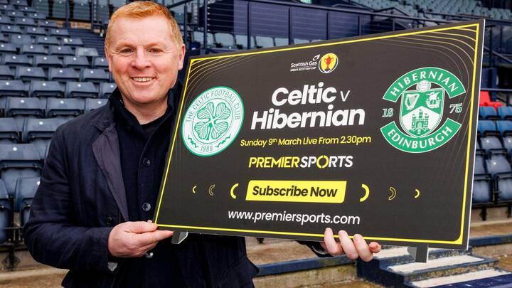 Neil Lennon lors de la promotion des diffusions de Premier Sports au Celtic contre Hibernian