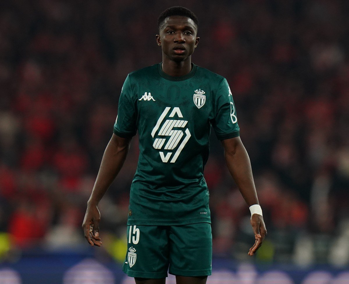 Lamine Camara en action pour Monaco