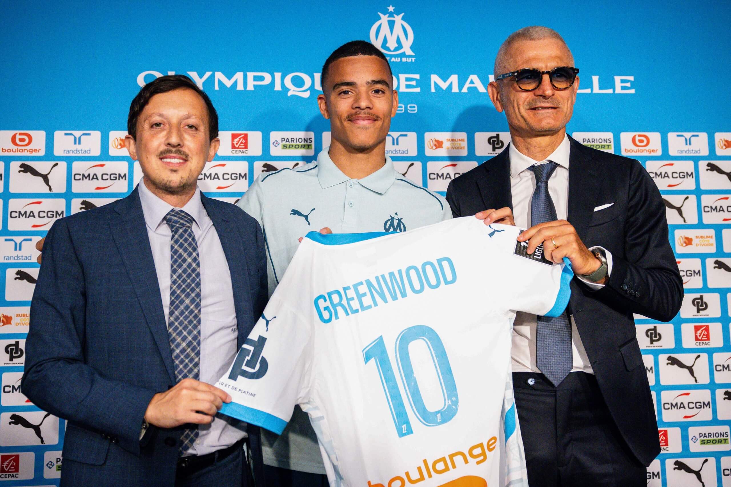 Mason Greenwood jouant pour Marseille