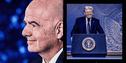 Trump et Infantino lors d'une conférence de presse