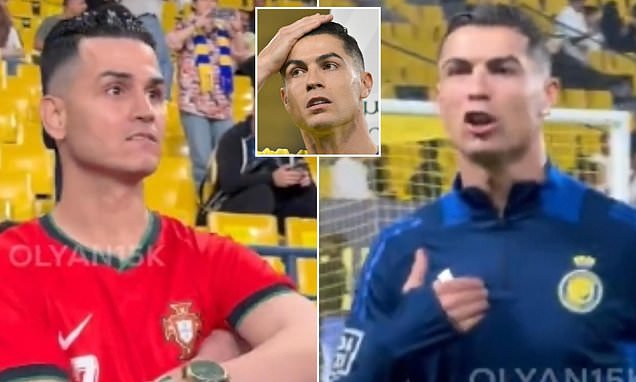 Cristiano Ronaldo taquine un fan avant le match Al-Nassr