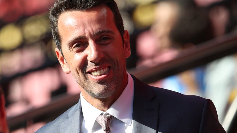 Edu, ancien directeur sportif d'Arsenal, lors d'un match de Premier League.