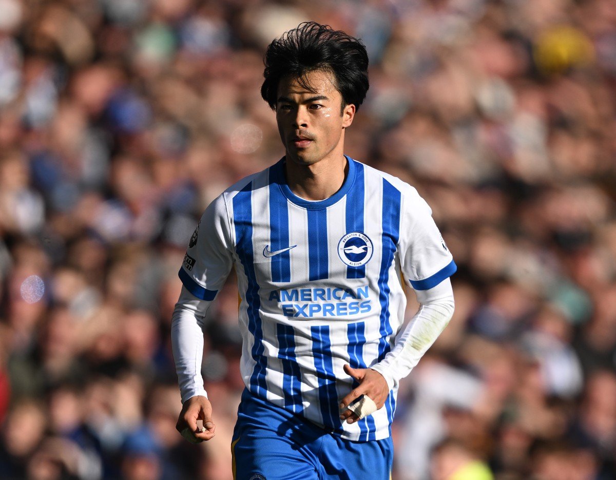Kaoru Mitoma en action pour Brighton