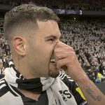 Bruno Guimaraes- capitaine de Newcastle- célèbre une victoire historique