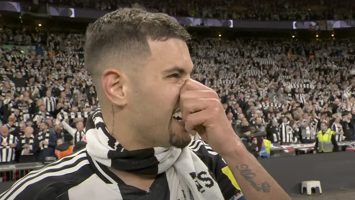Bruno Guimaraes- capitaine de Newcastle- célèbre une victoire historique