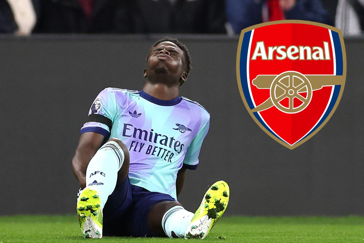 Bukayo Saka prêt pour le match d-Arsenal contre Fulham