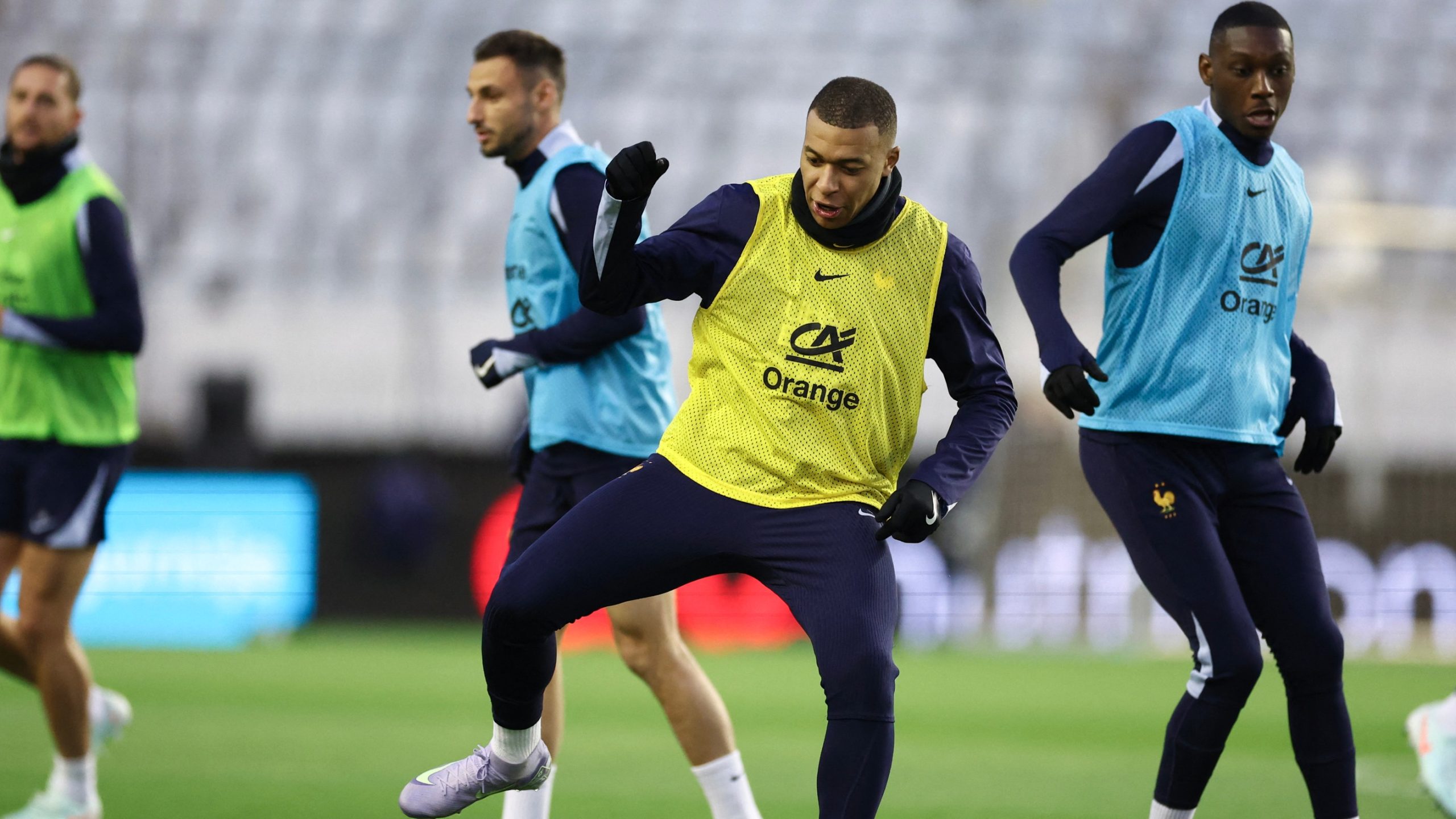 Croatie-France - Kolo Muani- Dembélé et Mbappé en attaque