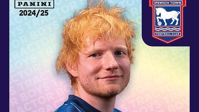Ed Sheeran devient une star du football avec une carte Panini