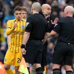 Guardiola s-en prend à l-arbitre après le match Manchester City-Brighton