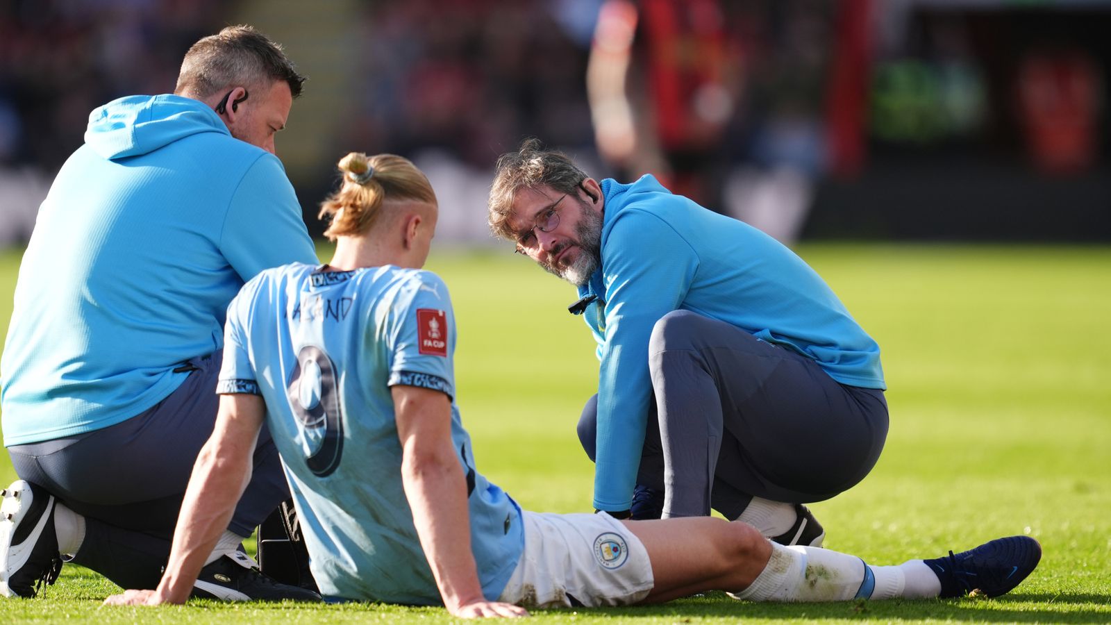 Haaland- Blessure à la cheville- Man City en difficulté
