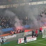Incendie au stade de la Mosson - match Montpellier - Saint-Etienne interrompu