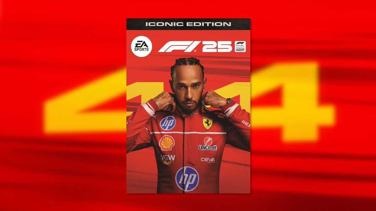 Lewis Hamilton sur la couverture de l-édition Iconique d-EA Sports F1 25