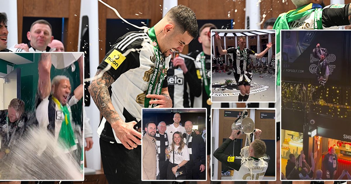 Newcastle célèbre sa victoire en Coupe de la Ligue contre Liverpool