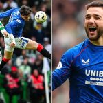 Nico Raskin brille lors du derby Rangers-Celtic