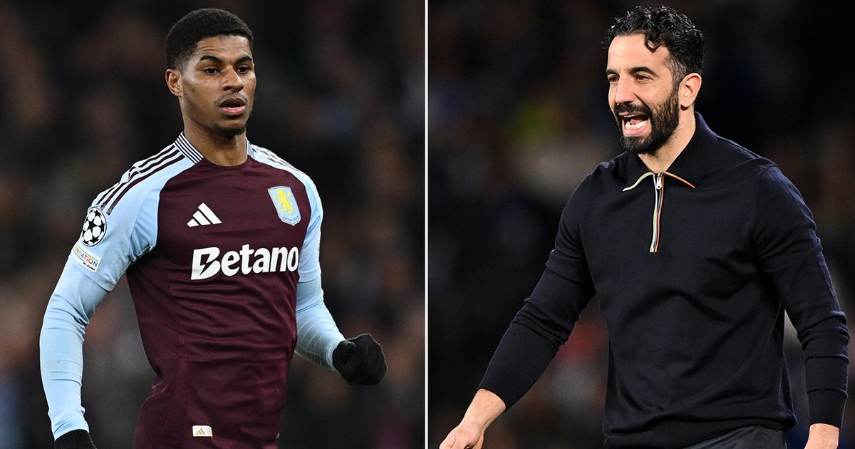 Ruben Amorim et Marcus Rashford - désaccord à Manchester United