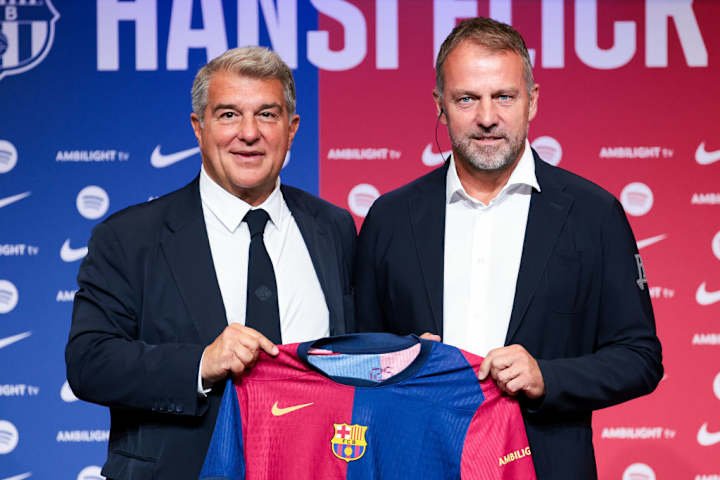 Hansi Flick, Joan Laporta