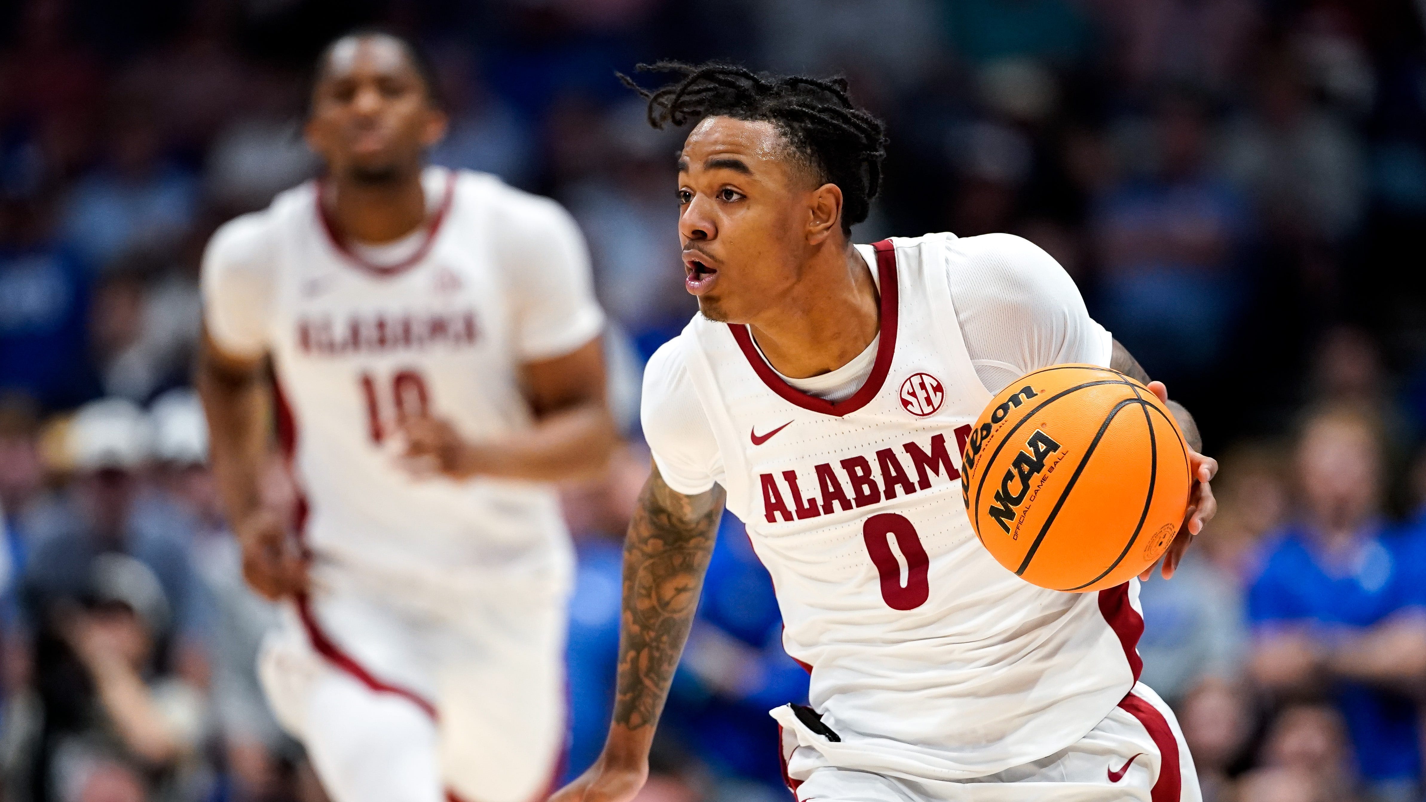 Les joueurs d'Alabama en action
