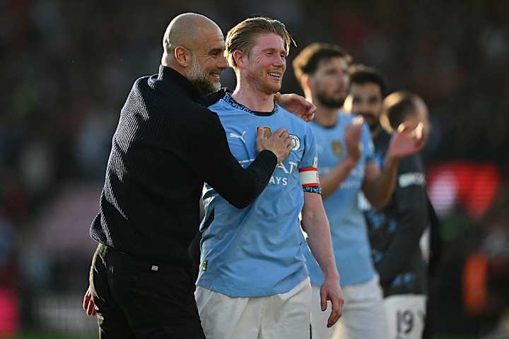 Pep Guardiola et Kevin De Bruyne
