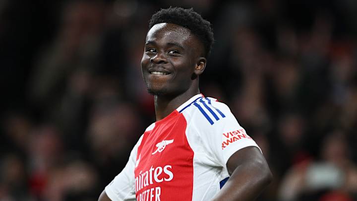 Bukayo Saka récemment revenu d'une longue absence en raison d'une blessure
