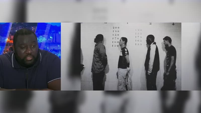 Bruce Dombolo sur le plateau de BFM Marseille Provence en octobre 2022.