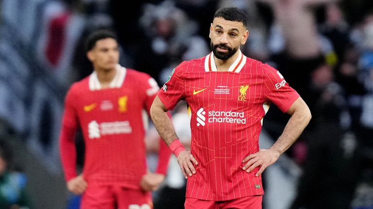 Mohamed Salah déçu après le deuxième but de Newcastle
