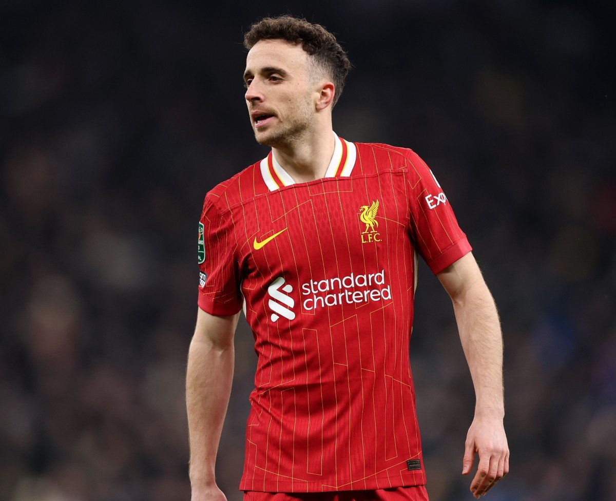 Diogo Jota en action pour Liverpool contre les Spurs