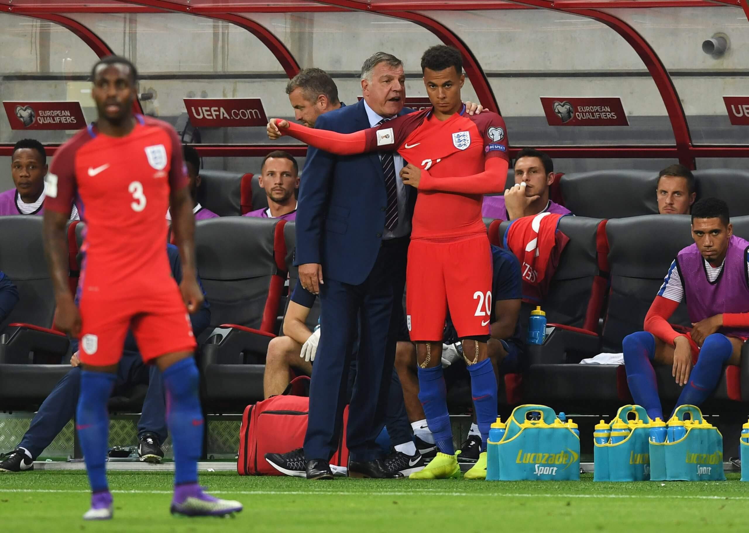 Sam Allardyce durant son premier match