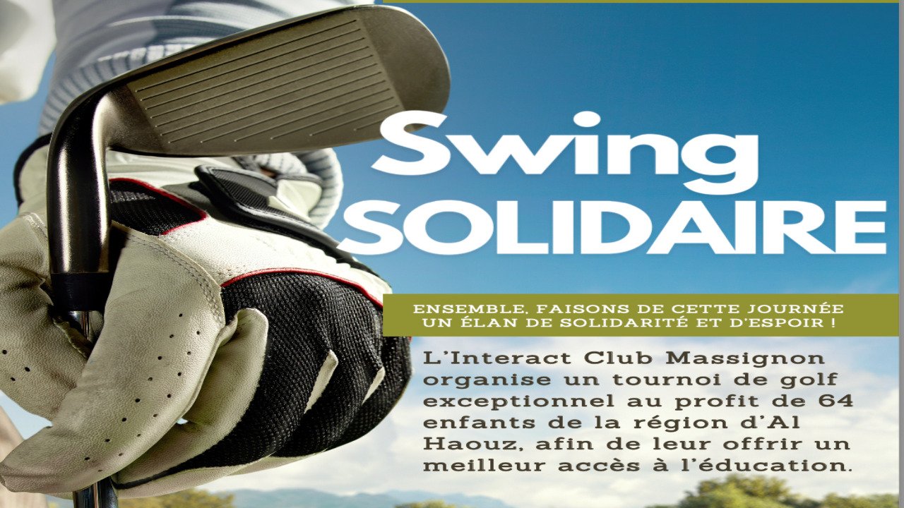 Swing Solidaire: événement de golf pour l'éducation