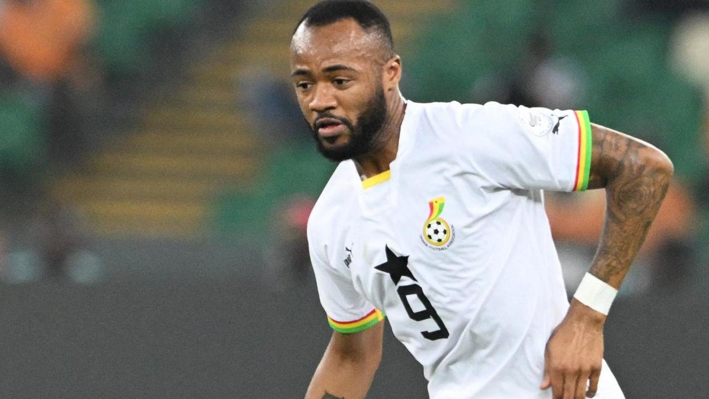 Jordan Ayew en action pour le Ghana