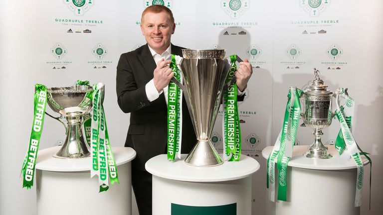 Neil Lennon a remporté 10 trophées avec le Celtic
