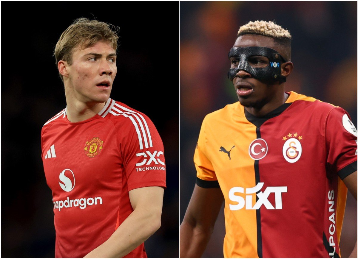 Rasmus Hojlund et Victor Osimhen