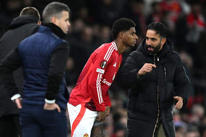 Ruben Amorim et Marcus Rashford