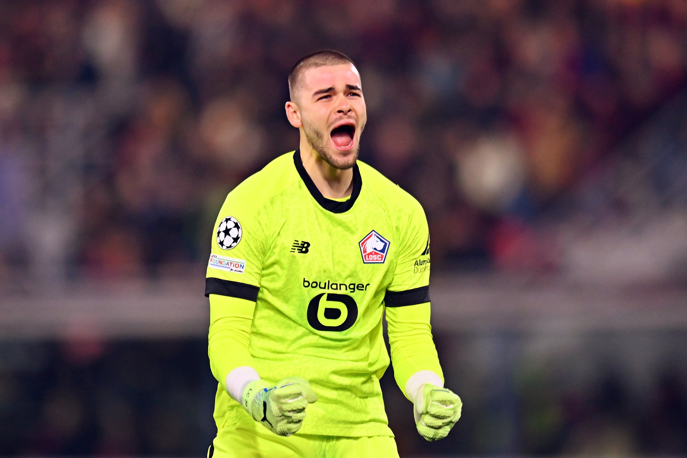 Le gardien du Lille Lucas Chevalier