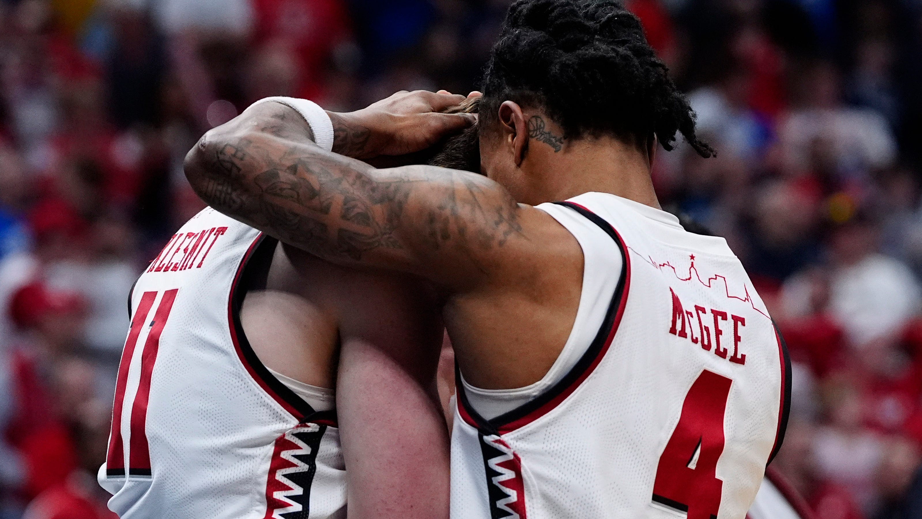 Carter Gilmore lors d'un match avec Wisconsin