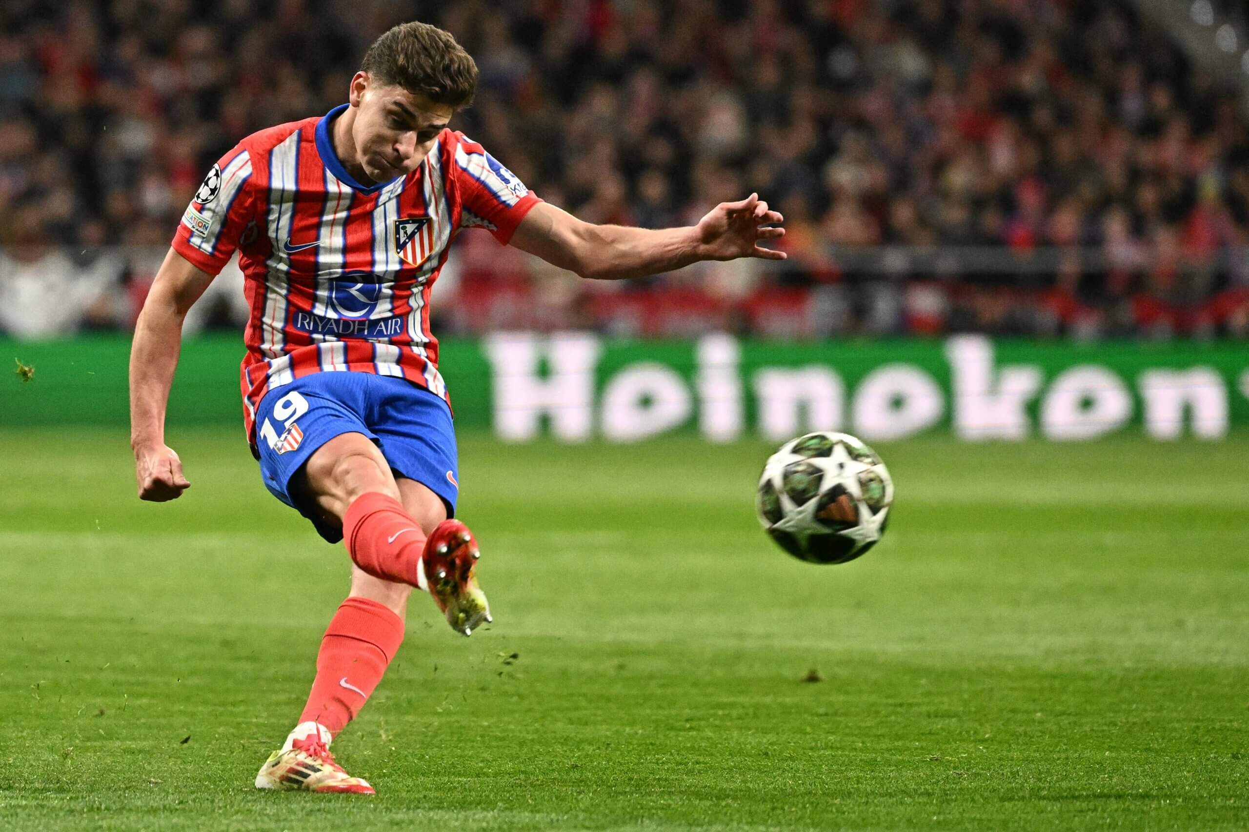 Julian Alvarez en action sous les couleurs de l'Atletico Madrid