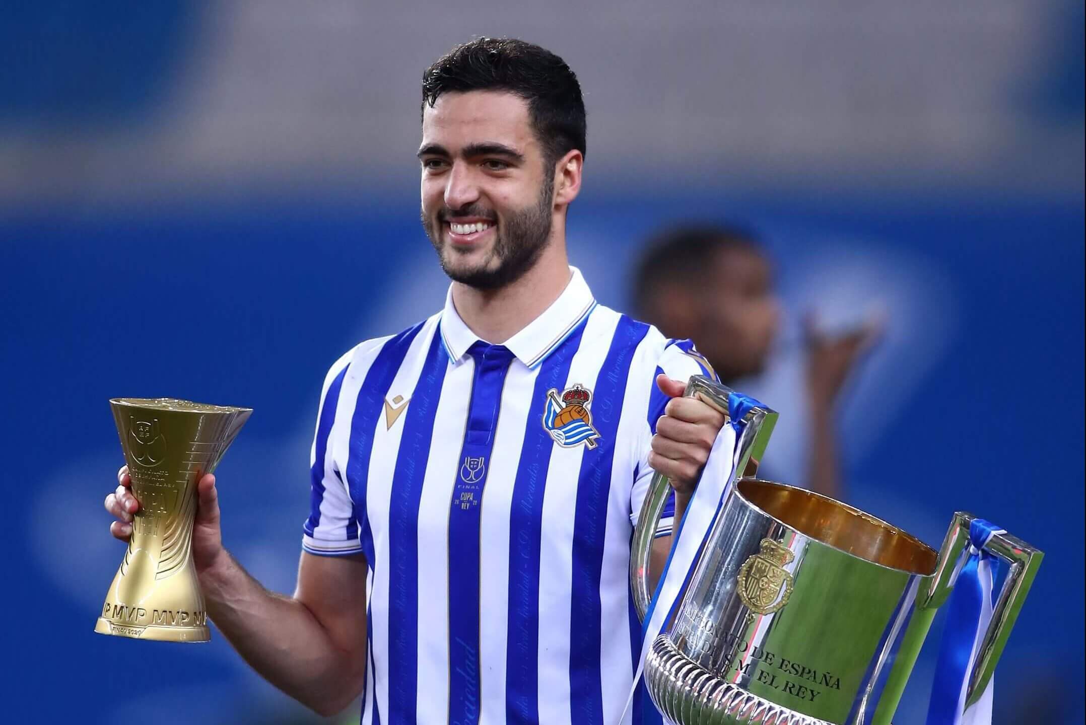 Mikel Merino lors de la finale de la Copa del Rey avec la Real Sociedad
