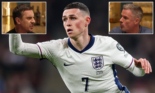 Phil Foden lors d'un match avec l'équipe d'Angleterre