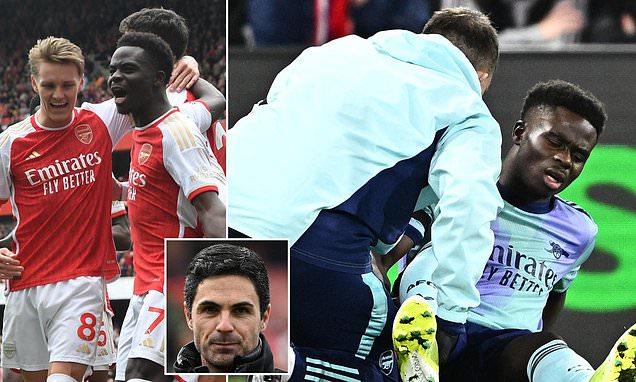 Bukayo Saka à l'entraînement avec Arsenal