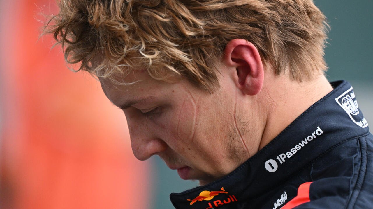 Le pilote néo-zélandais Liam Lawson lors du GP de Shanghai, le 33 mars 2025